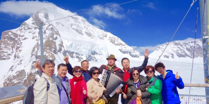 Der Edelweissprinz am Jungfraujoch